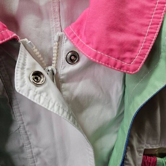 Vintage Koret Francisca Jacket Womens Sz Medium White Zip Up Retro Windbreaker - Picture 6 of 12